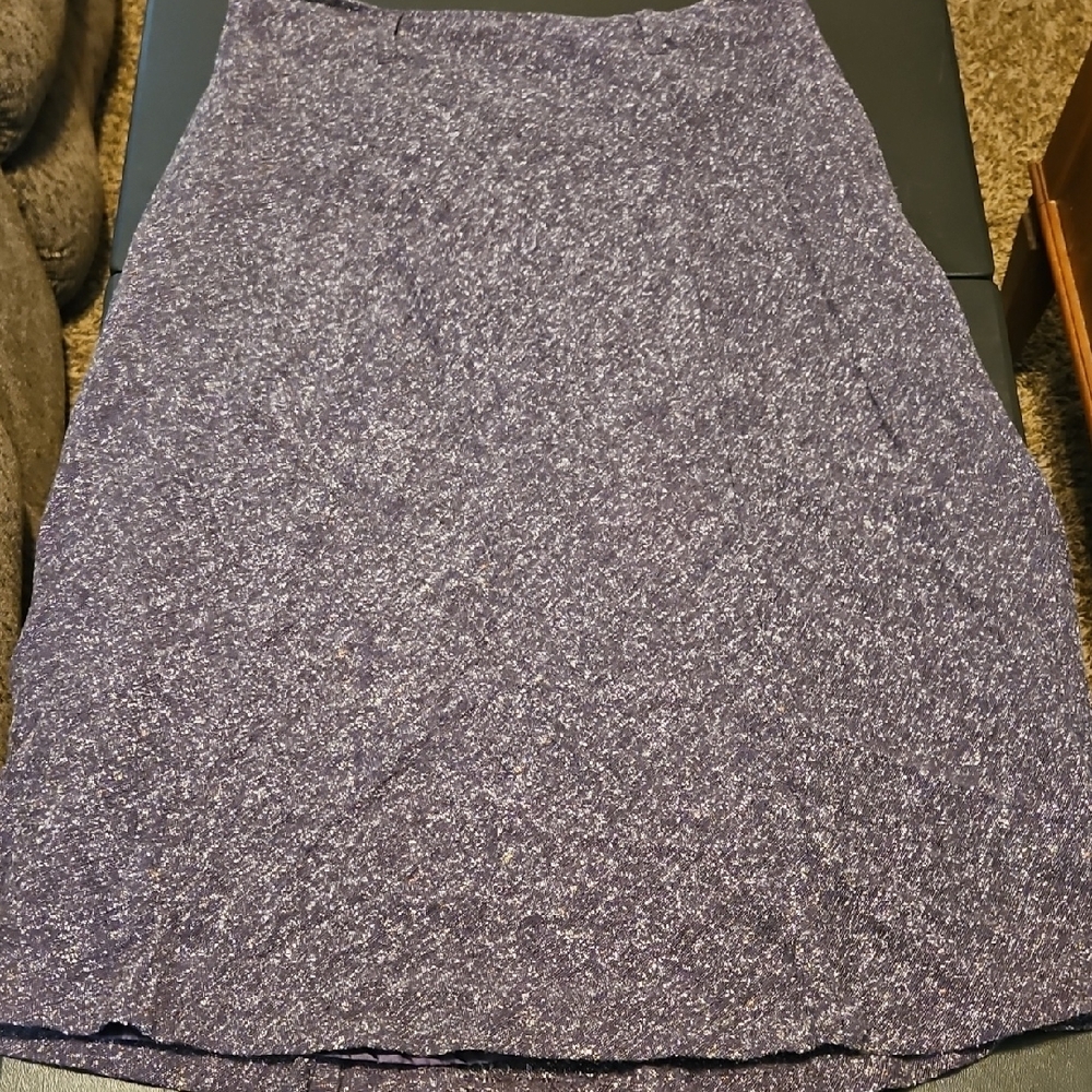 Purple A-Line Midi Skirt for Casual Wear